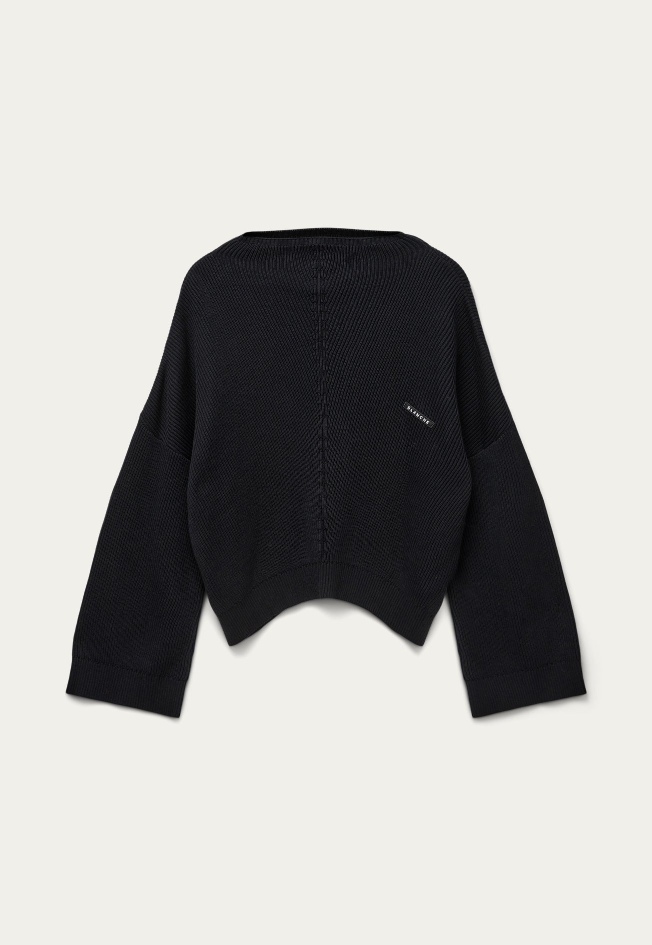 BLANCHE Copenhagen Carrick-BL Crop Jumper Knitwear 99 Black