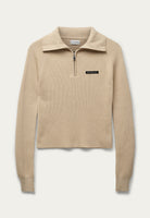 BLANCHE Copenhagen Carrick-BL Zip Jumper Knitwear 0907 Macadamia