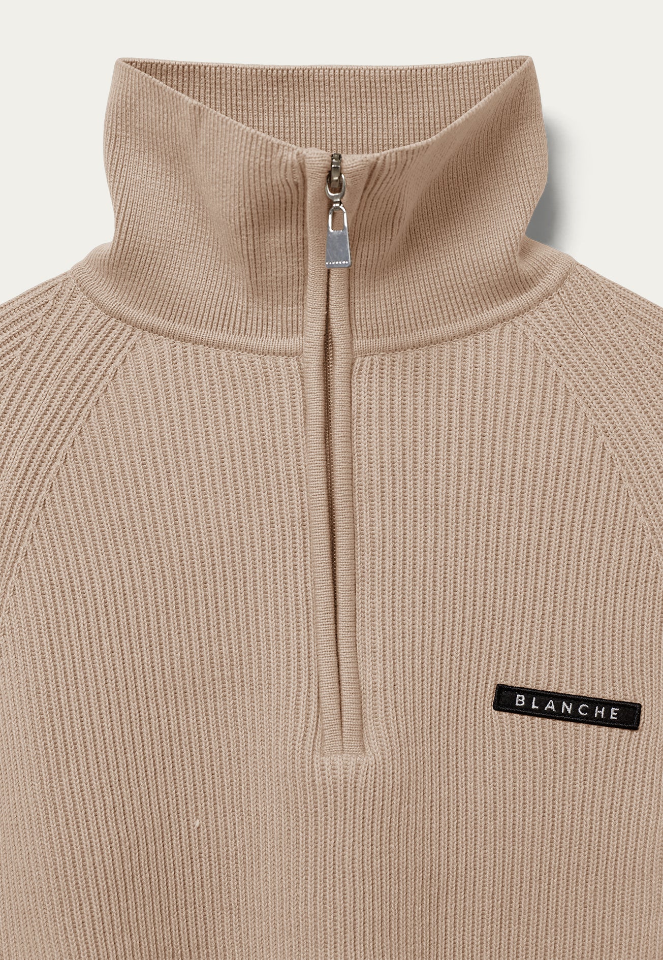 BLANCHE Copenhagen Carrick-BL Zip Jumper Knitwear 1306 Oxford Tan