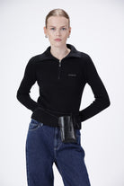 BLANCHE Copenhagen Carrick-BL Zip Jumper Knitwear 99 Black