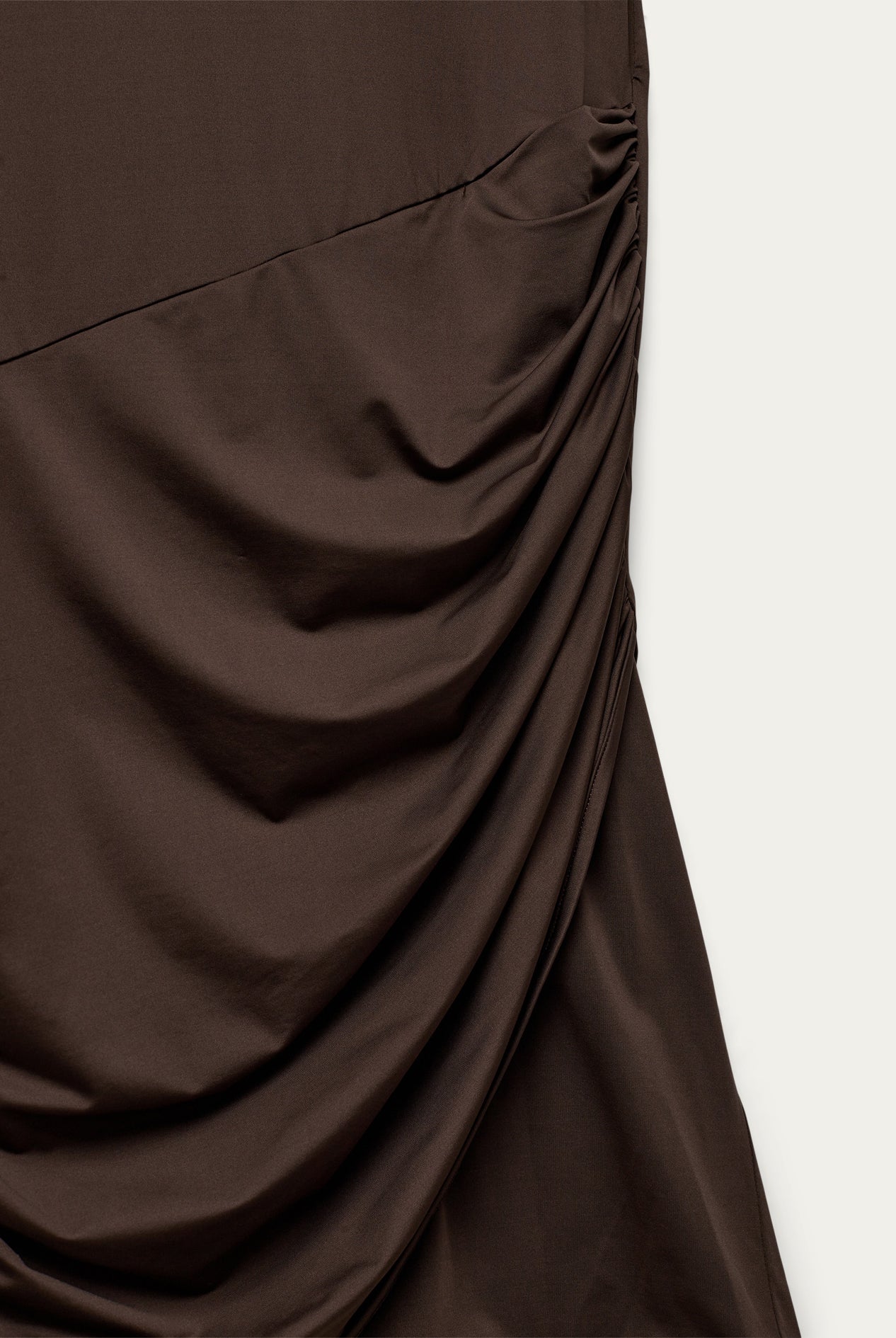 BLANCHE Copenhagen Comfy-BL Drape Dress Dresses 1216 Chocolate Martini