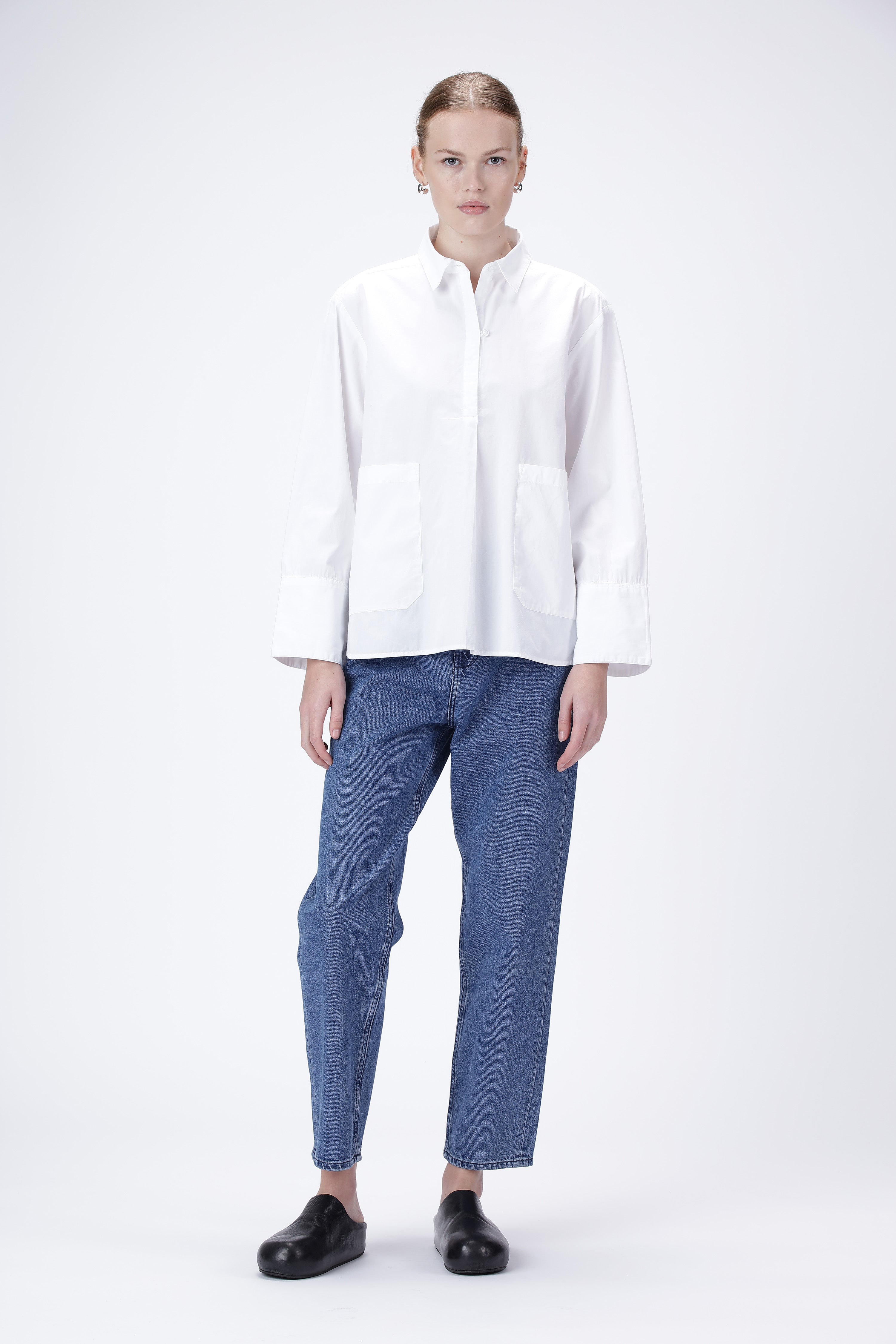 BLANCHE Copenhagen Dibella-BL Tunic Blouse Shirts and Blouses 10 White