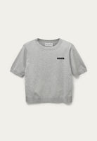 BLANCHE Copenhagen Enis-BL Short Sleeve Knitwear 7721 Grey Melange