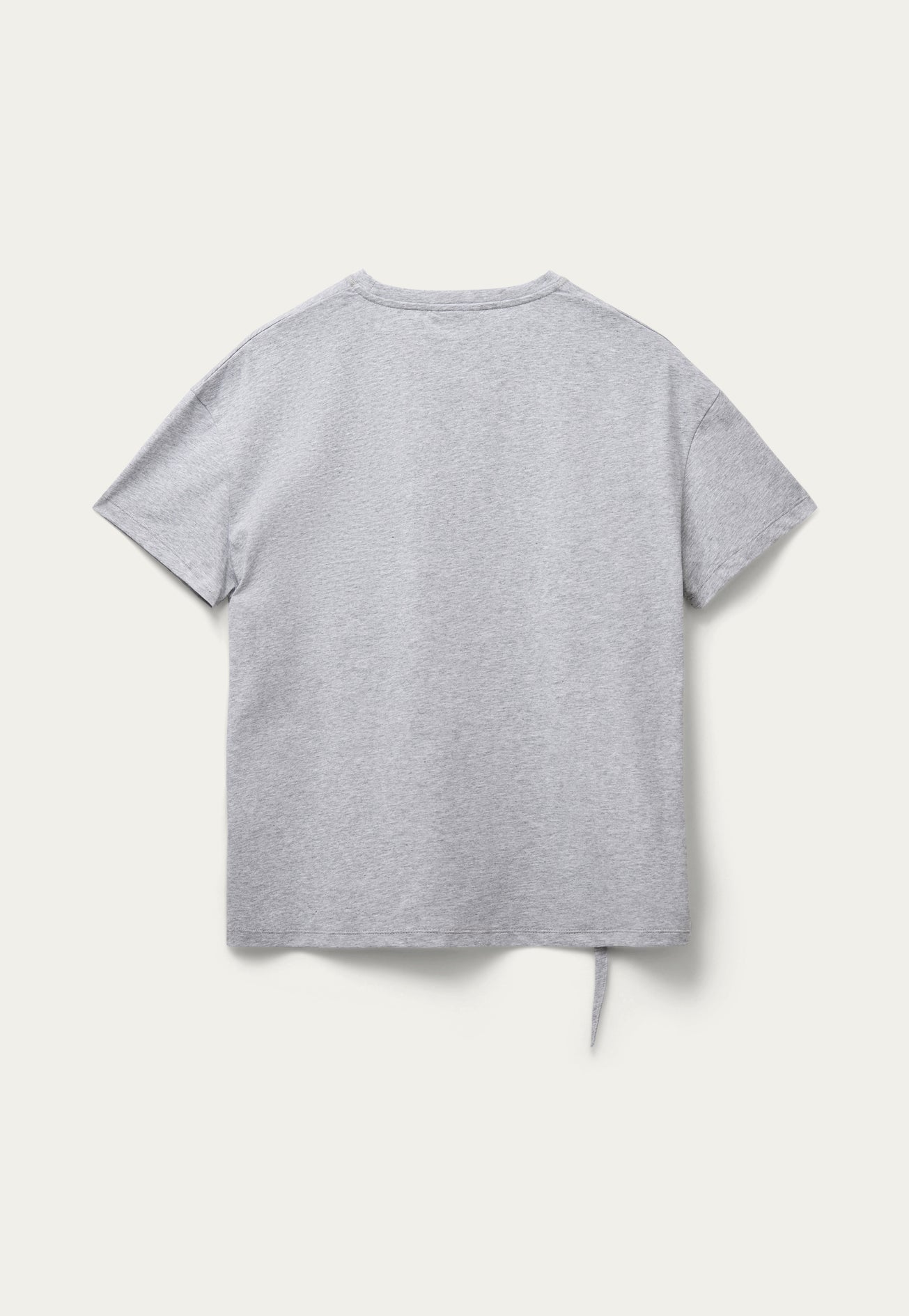 BLANCHE Copenhagen Main-BL Tee with Ties T-shirts and Tops 7721 Grey Melange
