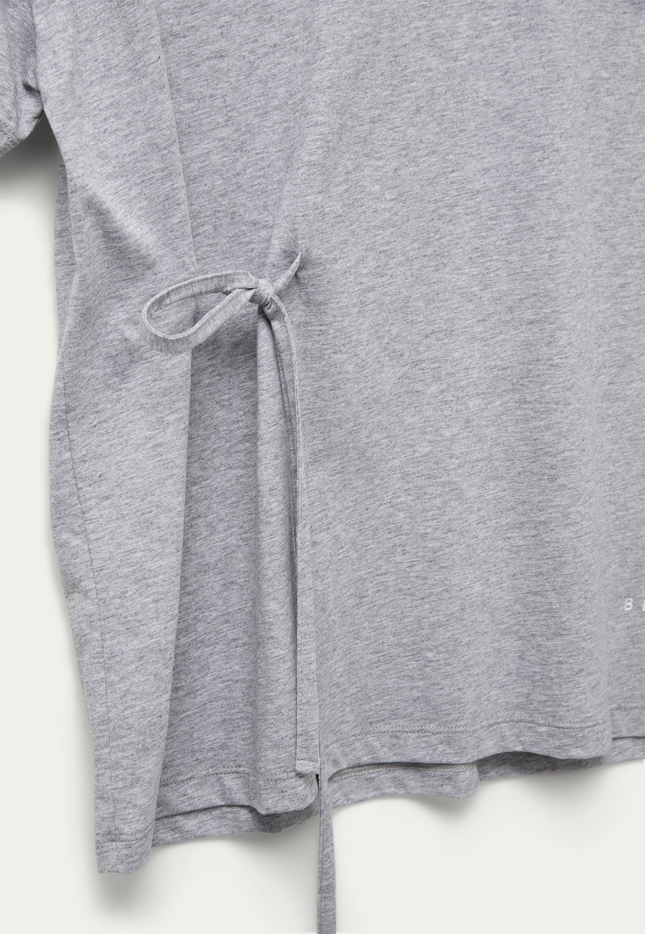 BLANCHE Copenhagen Main-BL Tee with Ties T-shirts and Tops 7721 Grey Melange