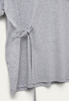 BLANCHE Copenhagen Main-BL Tee with Ties T-shirts and Tops 7721 Grey Melange