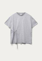 BLANCHE Copenhagen Main-BL Tee with Ties T-shirts and Tops 7721 Grey Melange