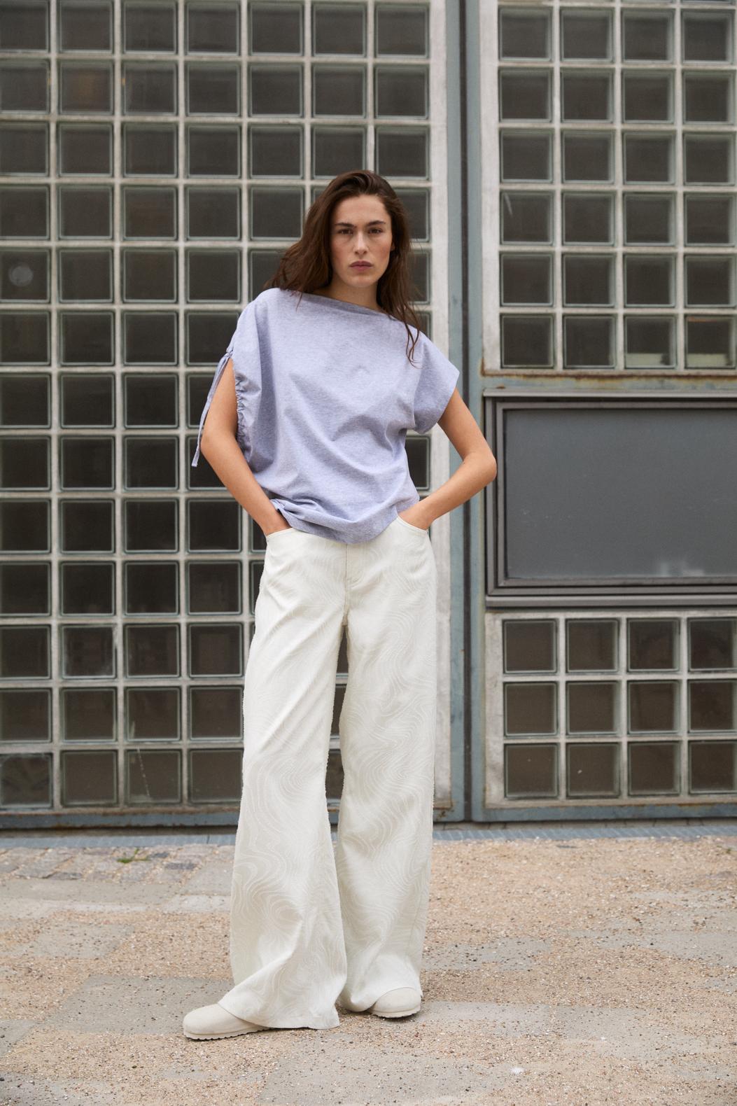 BLANCHE Copenhagen Main-BL Top T-shirts and Tops 7721 Grey Melange