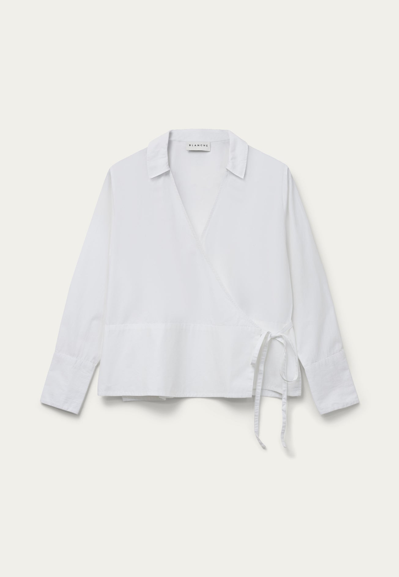 BLANCHE Copenhagen Pina-BL Wrap Blouse Shirts and Blouses 10 White