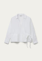 BLANCHE Copenhagen Pina-BL Wrap Blouse Shirts and Blouses 10 White