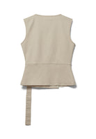BLANCHE Copenhagen Sable-BL Wrap Top T-shirts and Tops 1105 Plaza Taupe