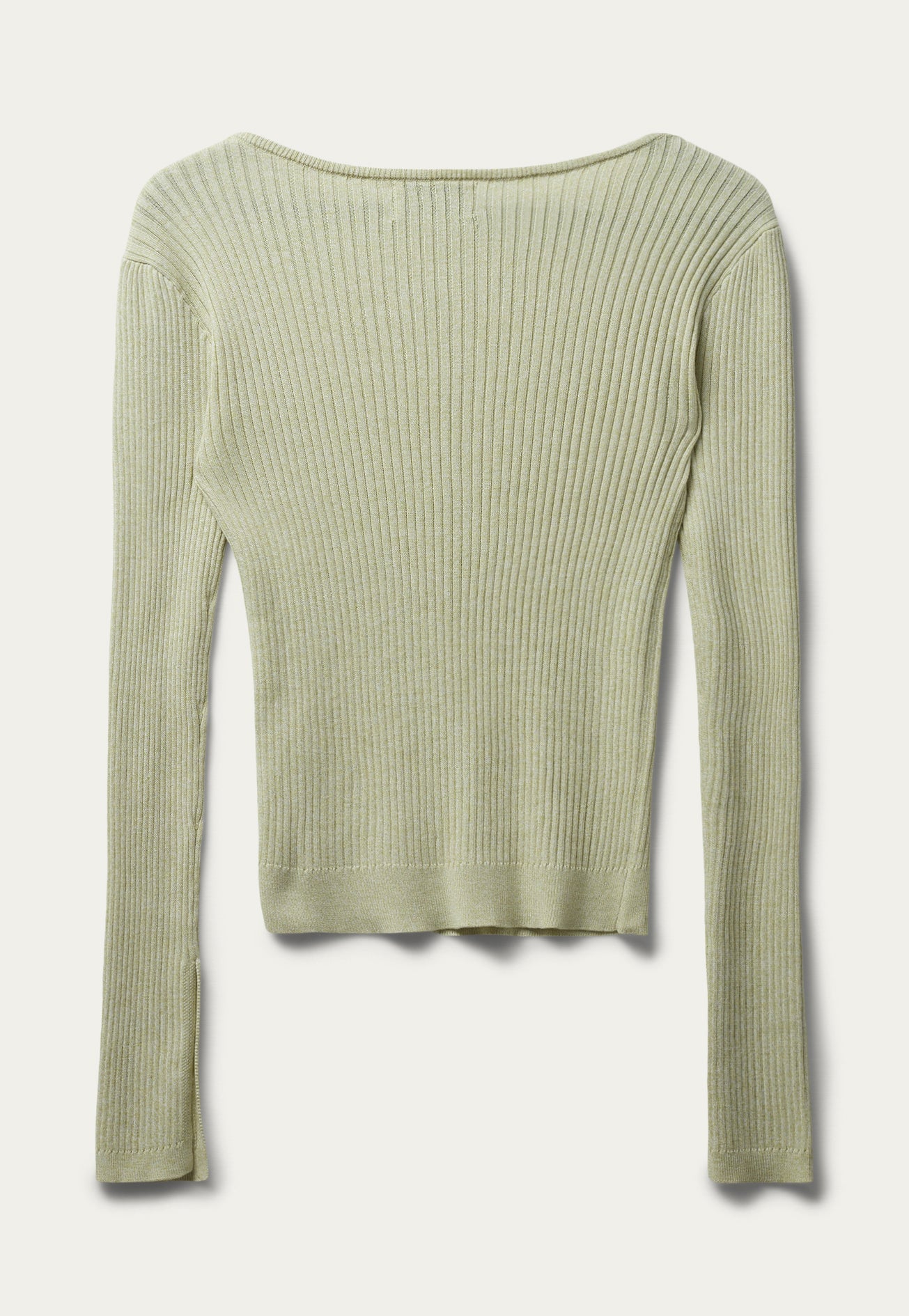 BLANCHE Copenhagen Seawool-BL X-Over Button Jumper Knitwear 0434 Green Banana